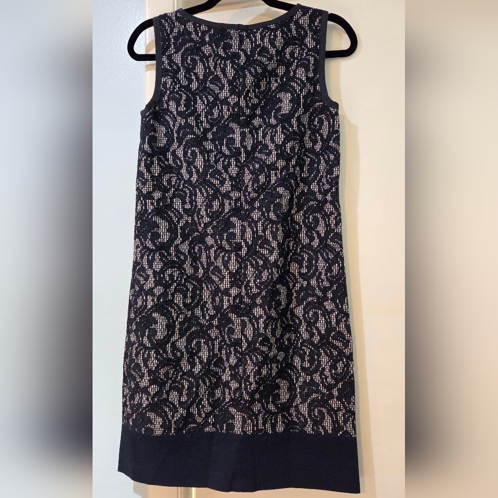 Women's Brooks Brothers Navy And White Sleeveless Dress, Size 4 - Picture 10 of 12
